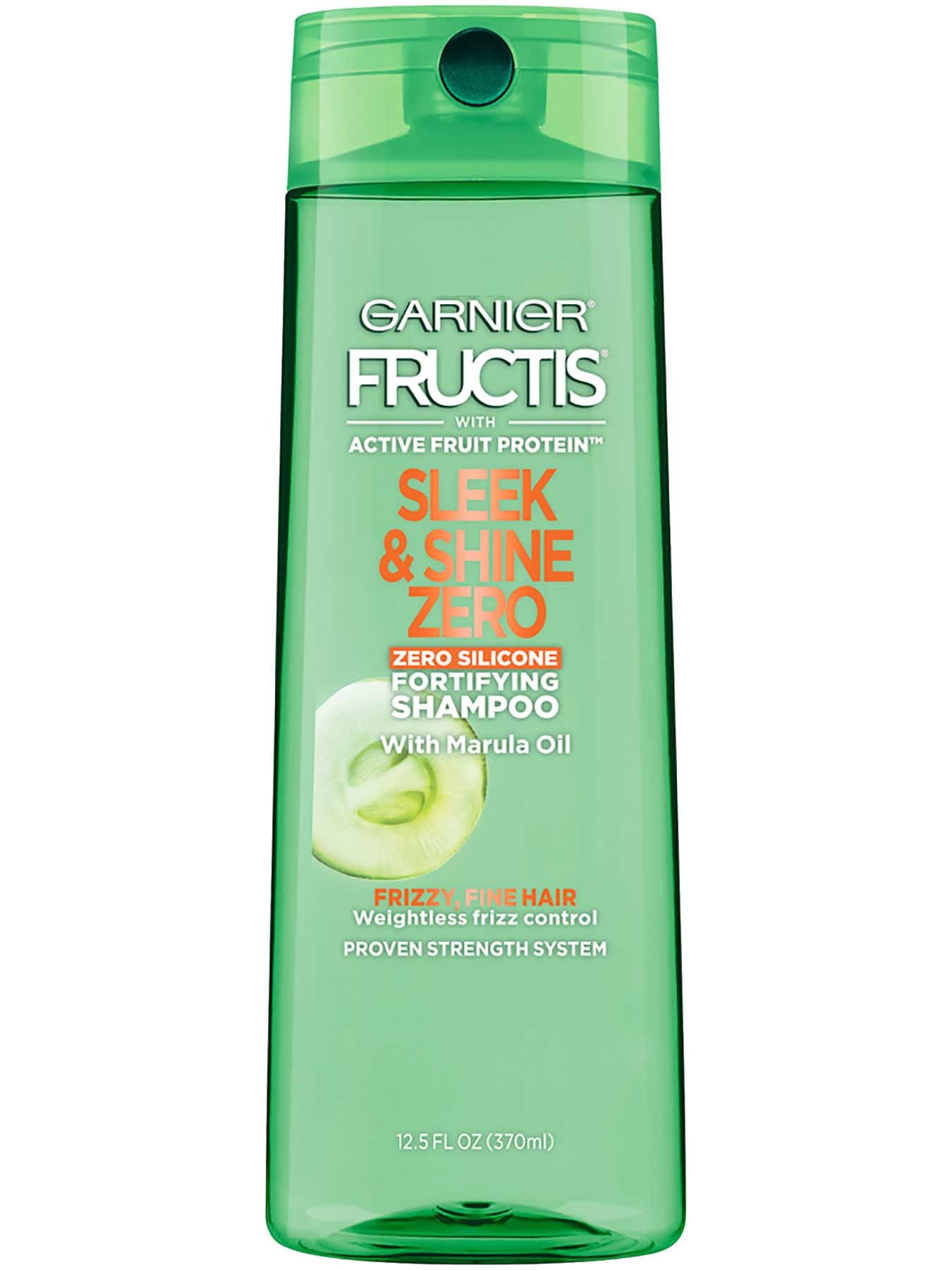 Garnier Fructis Sleek & Shine Zero Shampoo Front Of Bottle